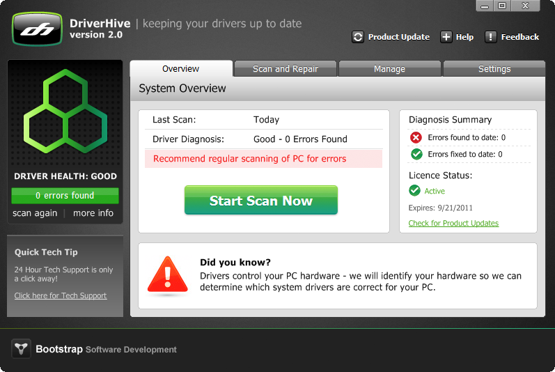 DriverHive screenshot